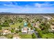 Aerial view of a house and surrounding area, showing its location and neighborhood at 715 S Cactus Wren St, Gilbert, AZ 85296