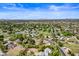 An aerial view showing the property's location in a residential neighborhood at 715 S Cactus Wren St, Gilbert, AZ 85296