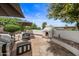 Outdoor patio space with fireplace and comfortable seating at 715 S Cactus Wren St, Gilbert, AZ 85296