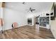 Serene yoga studio with hardwood floors and ample storage at 715 S Cactus Wren St, Gilbert, AZ 85296