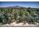 Aerial view of property showing large lot and mountain views at 7249 N Central Ave, Phoenix, AZ 85020