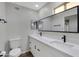 Bathroom with double vanity and modern fixtures at 725 S Power Rd # 214, Mesa, AZ 85206