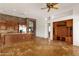 Spacious kitchen featuring granite countertops and ample cabinetry at 7893 S Stephanie Ln, Tempe, AZ 85284