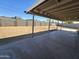 Covered patio and spacious backyard at 813 S Doran Cir, Mesa, AZ 85204