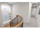 Upstairs hallway with wood flooring and access to bedrooms at 9236 E Canyon View Rd, Scottsdale, AZ 85255