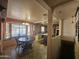 Kitchen and dining area with an island and bay window at 1041 E 9Th Dr, Mesa, AZ 85204