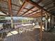 Covered patio with dining table and seating at 1041 E 9Th Dr, Mesa, AZ 85204