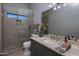 Modern bathroom with a walk-in shower at 10452 E Quartz Rock Rd, Scottsdale, AZ 85255