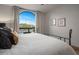 Bedroom with mountain view and arch window at 10452 E Quartz Rock Rd, Scottsdale, AZ 85255