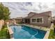 Stunning pool and spa with spacious backyard at 10538 E Sheffield Dr, Mesa, AZ 85212