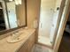 Elegant bathroom featuring a walk-in shower and modern vanity at 12308 N 119Th St, Scottsdale, AZ 85259