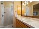 Elegant bathroom with a walk-in shower and updated vanity at 12308 N 119Th St, Scottsdale, AZ 85259