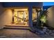 Elegant entryway with glass block accents and a welcoming interior at 12308 N 119Th St, Scottsdale, AZ 85259