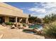 Expansive backyard oasis with a pool and spa at 12308 N 119Th St, Scottsdale, AZ 85259