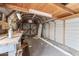 Interior view of a workshop with wooden beams and workbenches at 1312 E Colter St, Phoenix, AZ 85014