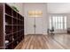 Bright entryway with hardwood floors, built-in shelving, and natural light at 1684 E Coconino Dr, Chandler, AZ 85249