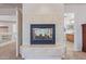 Gas fireplace in main bedroom with tile surround at 1684 E Coconino Dr, Chandler, AZ 85249