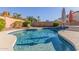 Inviting pool with waterfall feature at 1684 E Coconino Dr, Chandler, AZ 85249