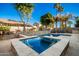 Stunning pool and spa with a stone waterfall feature at 22331 N 80Th Ave, Peoria, AZ 85383