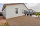 View of backyard with gravel and patio at 2891 N Westridge Ln, Casa Grande, AZ 85122