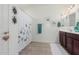 Clean bathroom featuring double vanity and shower at 2891 N Westridge Ln, Casa Grande, AZ 85122