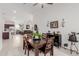 Open concept dining area with views into the living room at 2891 N Westridge Ln, Casa Grande, AZ 85122