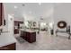 Spacious kitchen with island, stainless steel appliances, and ample cabinetry at 2891 N Westridge Ln, Casa Grande, AZ 85122