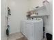 Laundry room with washer, dryer, and shelving at 2891 N Westridge Ln, Casa Grande, AZ 85122