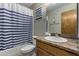 Simple bathroom with a shower/tub combo and vanity at 3146 S Stewart Cir, Mesa, AZ 85202