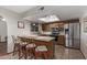 Kitchen with stainless steel appliances and wood cabinets at 3146 S Stewart Cir, Mesa, AZ 85202