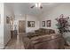 Living area with ample natural light and access to the entryway at 3146 S Stewart Cir, Mesa, AZ 85202