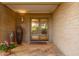 Welcoming entryway with double doors and terracotta tile floor at 3921 E San Miguel Ave, Paradise Valley, AZ 85253