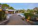 Stunning pool and patio area with mountain views at dusk at 3921 E San Miguel Ave, Paradise Valley, AZ 85253