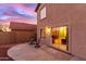 Private patio with sliding glass doors at 403 S 228Th Ln, Buckeye, AZ 85326