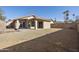 Large backyard with gravel and block wall at 4149 W Park Ave, Chandler, AZ 85226