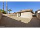 Backyard view of home and gravel at 4149 W Park Ave, Chandler, AZ 85226