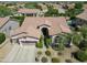 Aerial view of house, two-car garage, and landscaping at 4410 E Robin Ln, Phoenix, AZ 85050