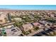 Neighborhood aerial view featuring desert landscaping, tiled roofs, and a fantastic view of mountains in the distance at 4813 S Quantum Way, Mesa, AZ 85212