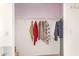 Spacious closet with double hanging rods and shelving at 510 N Alma School Rd # 158, Mesa, AZ 85201