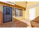 Private patio area with storage and access to the interior at 510 N Alma School Rd # 158, Mesa, AZ 85201