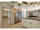 View of kitchen island and adjacent dining area at 537 W El Caminito Dr, Phoenix, AZ 85021