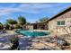 Beautiful kidney-shaped pool and patio at 537 W El Caminito Dr, Phoenix, AZ 85021