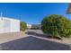 Landscaped backyard with mature citrus trees at 5646 E Player Pl, Mesa, AZ 85215