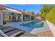 Inviting pool with patio and lounge chairs at 5714 E Paradise Ln, Scottsdale, AZ 85254