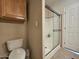 Clean bathroom with shower and toilet at 650 N Hawes Rd # 4430, Mesa, AZ 85207