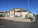 View of the home from the street, showing the front of the house at 650 N Hawes Rd # 4430, Mesa, AZ 85207