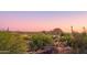 Scenic desert landscape with mountain views at sunset at 7002 E Leisure Ln, Carefree, AZ 85377