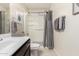 Neat bathroom with shower and grey accents at 790 W Jardin Dr, Casa Grande, AZ 85122