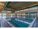 Large indoor swimming pool with ample space for lap swimming at 8047 W Cinder Brook Way, Florence, AZ 85132