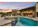 Resort-style pool with expansive patio and views at 8787 E Lost Gold Cir, Gold Canyon, AZ 85118